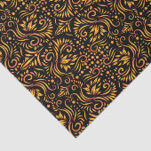 Decoratief zwart en goud tissuepapier (Detail)
