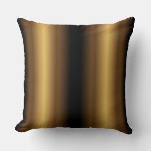 Decoratief zwart Sierkussen met gouden streep