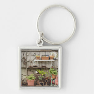 Decoraties op houten hek, Catalina Island, Sleutelhanger