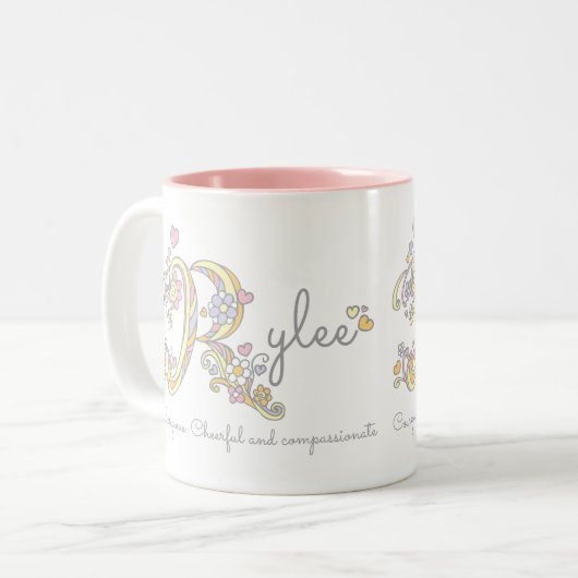 decoratieve aanduiding en mok (Voorkant links)