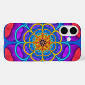 Decoratieve abstracte bloemvorm Case-Mate iPhone case (Achterkant (horizontaal))