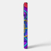 Decoratieve abstracte bloemvorm Case-Mate iPhone case (Achterkant / Links)