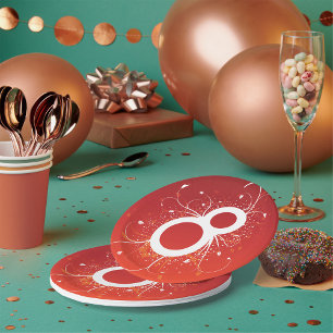 Decoratieve acht papieren Borden Papieren Bordje