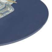 Decoratieve Aziatische urine in blauw en wit Snijplank (Hoek)