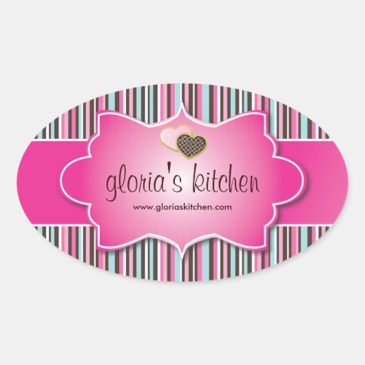 Decoratieve bakkerijprijs Label stickers (Voorkant)