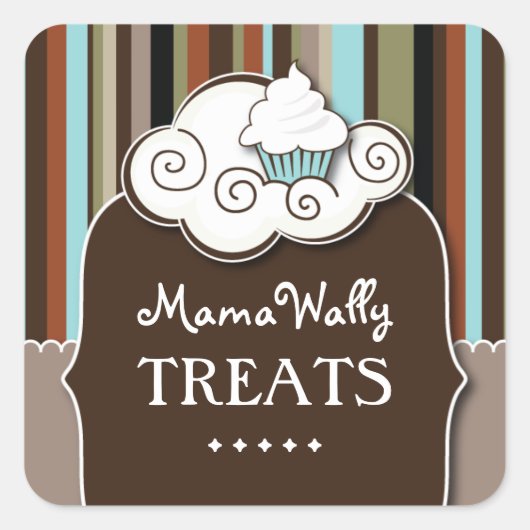 Decoratieve banketbakker Stickers (Voorkant)