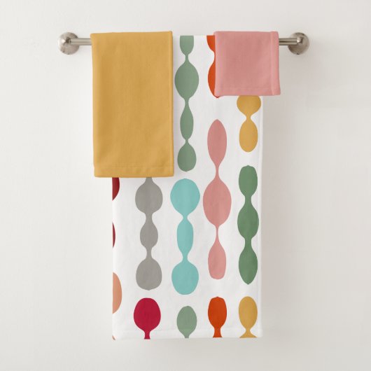 Decoratieve Barbells Bath Towel Set Bad Handdoek (Insitu)