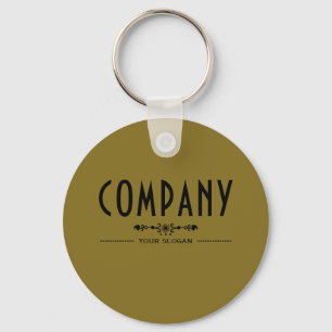 Decoratieve bedrijfsnaam sleutelhanger