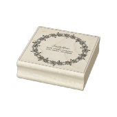 Decoratieve bladeren Retouradres Rubber Stamp Rubberstempel (Stempel)