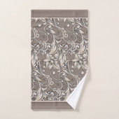Decoratieve bloeit veelkleurig bad handdoek (Handdoek)