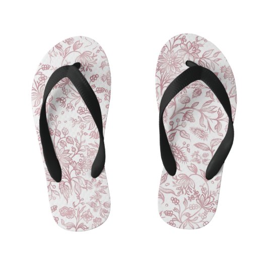 Decoratieve bloemen 19 kinder teenslippers (Voetbed)