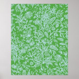 Decoratieve bloemen 1 poster