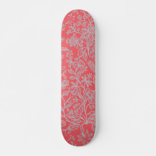 Decoratieve bloemen 9 skateboard