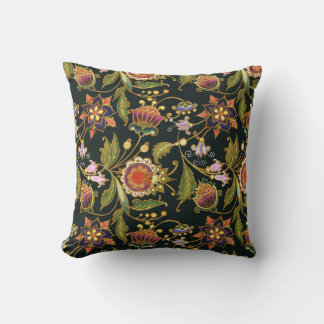 Decoratieve Bloemen: Acryl Gouden Paarse. Kussen
