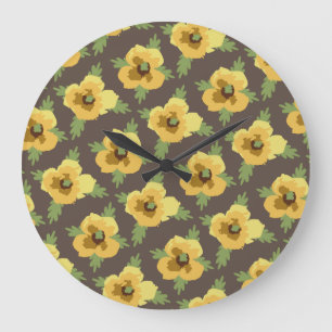 Decoratieve bloemen grote klok