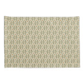 Decoratieve bloemen in wit en beige kussensloop (Achterkant-Rechts)