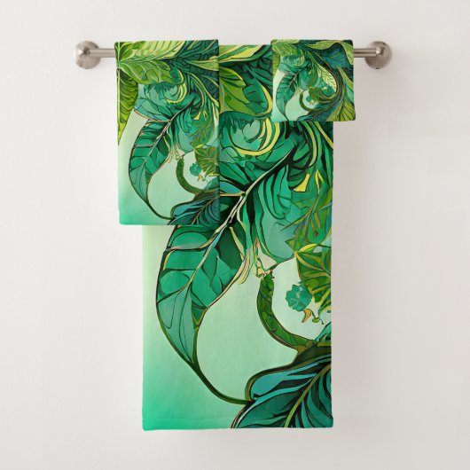 Decoratieve Bloemen Tropisch Bad Handdoek (Insitu)