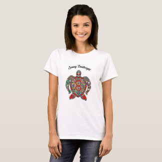 Decoratieve bloementschildpad voor sierdoeleinden  t-shirt