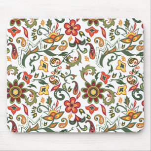 Decoratieve bloempatronen muismat