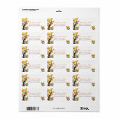 Decoratieve bomen Weddenschap Etiket (Full Sheet)