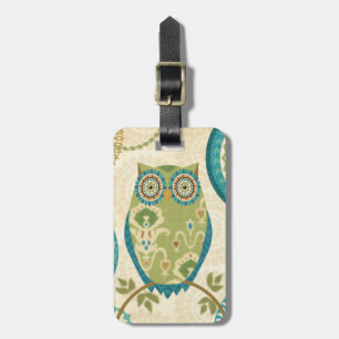 Decoratieve boomkorren met cirkelvormige Design Bagagelabel