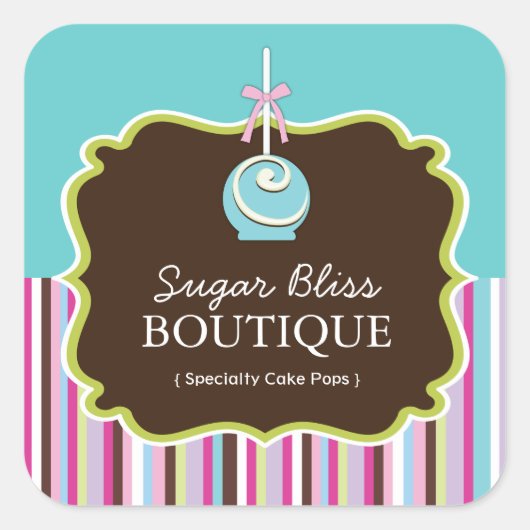 Decoratieve Cake Pop Stickers (Voorkant)