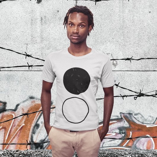 Decoratieve cirkel t-shirt