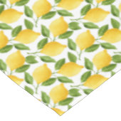 Decoratieve citroenen katoen tafelkleed (Gekanteld)
