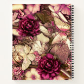 Decoratieve collage Butterflies en Rozen Notitieboek (Achterkant)