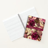 Decoratieve collage Butterflies en Rozen Notitieboek (Binnen)