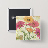 Decoratieve dagen vierkante button 5,1 cm (Voorkant /achterkant)