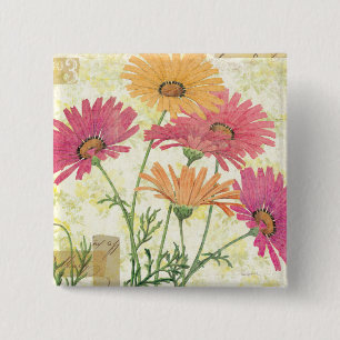Decoratieve dagen vierkante button 5,1 cm