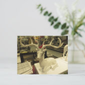 Decoratieve deer briefkaart (Staand voorkant)