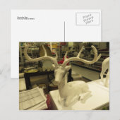 Decoratieve deer briefkaart (Voorkant / Achterkant)