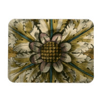 Decoratieve demask Rosette op grijze achtergrond