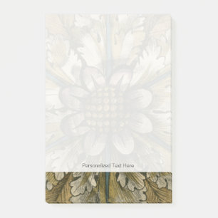 Decoratieve demask Rosette op grijze achtergrond Post-it® Notes