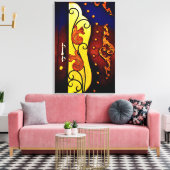 Decoratieve deur canvas afdruk (Insitu (Woonkamer))