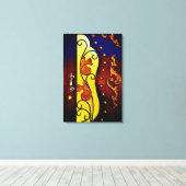 Decoratieve deur canvas afdruk (Insitu (Houten vloer))