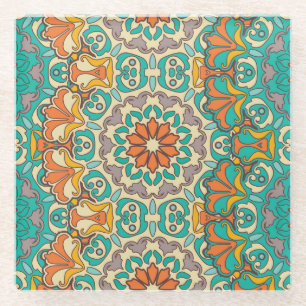  decoratieve elementen: oosters naadloos deel glazen onderzetter