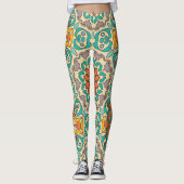 decoratieve elementen: oosters naadloos deel leggings (Voorkant)
