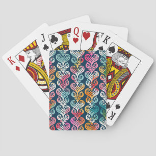 Decoratieve elementen, veelzijdig patroonontwerp. pokerkaarten