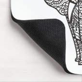 Decoratieve ellefantiestijl muismat (Hoek)