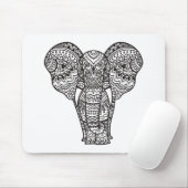 Decoratieve ellefantiestijl muismat (Met muis)