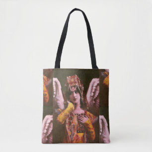 Decoratieve Engel over de Canvas tas