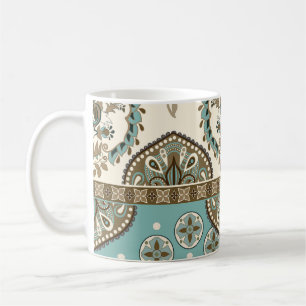 Decoratieve etnische Marokkaanse stijl grens Koffiemok