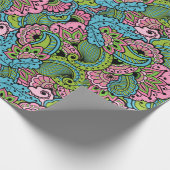 Decoratieve Floral Cadeaupapier (Hoek)