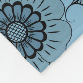 Decoratieve Floral Fleece Deken (Hoek)
