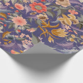 Decoratieve Floral Print Cadeaupapier (Hoek)