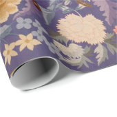 Decoratieve Floral Print Cadeaupapier (Rol Hoek)