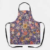 Decoratieve Floral Print Schort (Voorkant)
